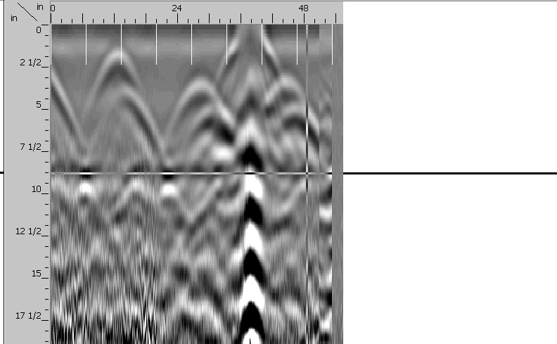 Radargram of CMU Wall Scan
